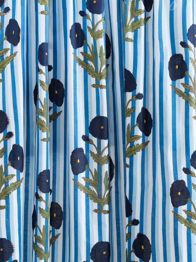 Blue Poppy Indian Fabric added by Nicole Crews