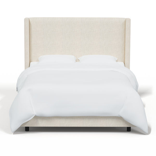 Hanson Upholstered Wingback Bed added by Nikki Thomas