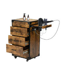 Multifunctional Beauty Salon Station with Wheels and 3 Drawers added by Jasmine Benton