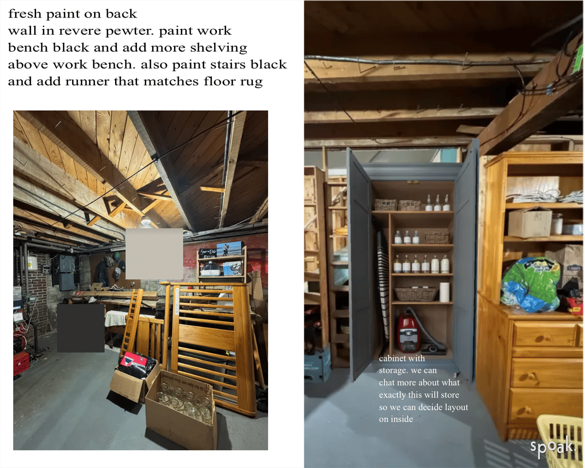 Basement Inspo designed by Francesca Pasquali