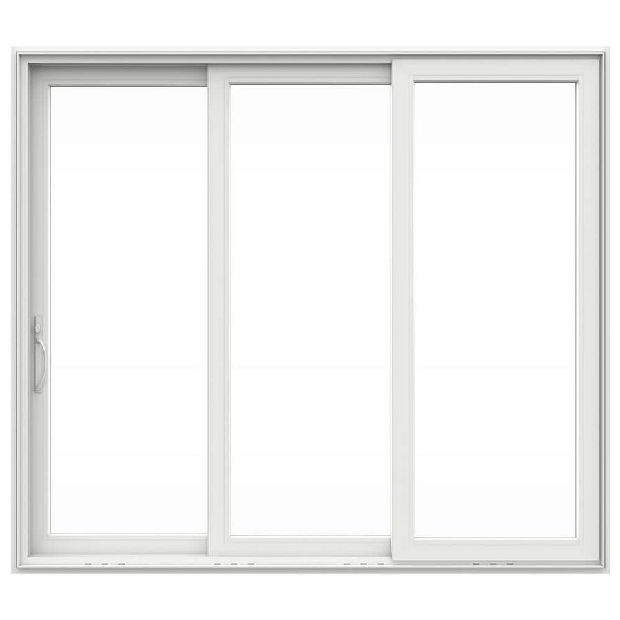 JELD-WEN V4500 Multi-Slide 105 in. x 108 in. Left-Hand Low-E White Vinyl 3-Panel Prehung Patio Door THDJW247600241 - The Home Depot added by Sarah Levy