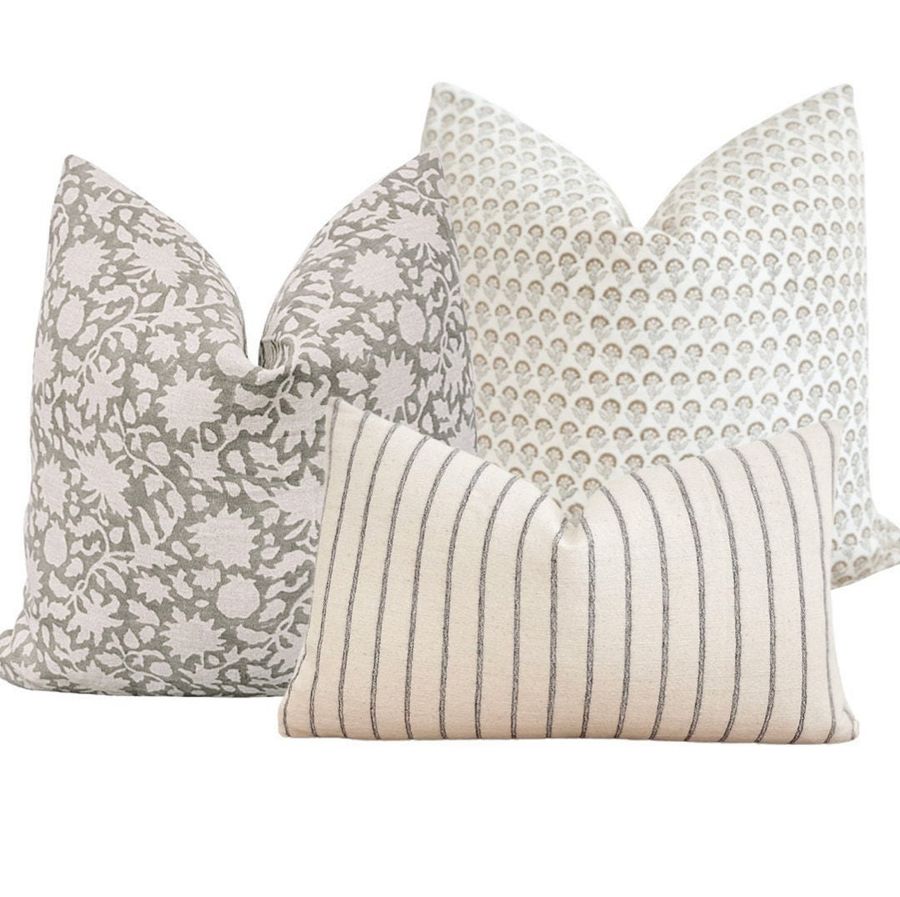 Remi Pillow Combo Set of Three Pillows Spring Pillow Set Designer Pillow Combination Decorative Pillow Set Neutral Pillow Covers - Etsy added by KATHERINE ECK