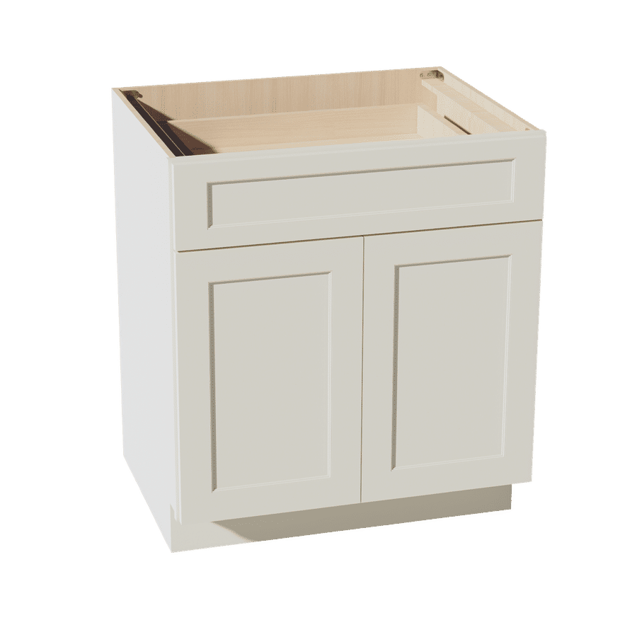 TW-B30: Creamy White Shaker 30" 1 Drawer 2 Door Standard Base Cabinet added by Colette Carman