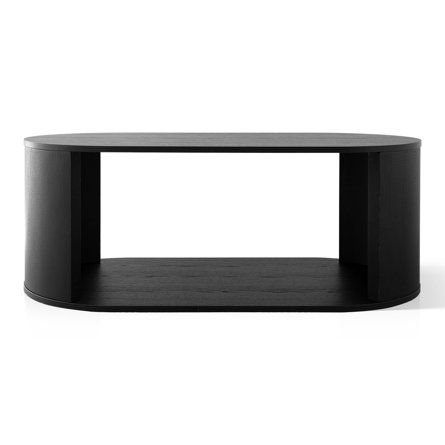 Ivy Bronx Levian Oval 47.5" StorageFloor Shelf Coffee Table | Wayfair added by Emborah Jollie