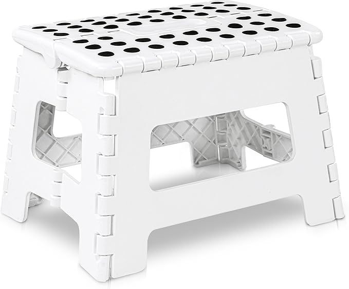 Utopia Home Folding Step Stool - (Pack of 1) Foot Stool with 9 Inch Height - Holds Up to 300 lbs - Lightweight Plastic Foldable Step Stool for Kitchen, Bathroom & Living Room (White) added by Rachel Fedorov