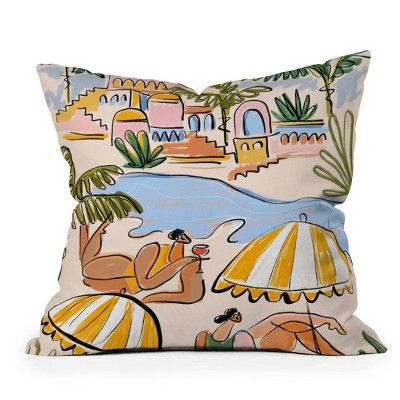 Maggie Stephenson Amalfi Coast Italy Outdoor Throw Pillow - Deny Designs added by April Meisner