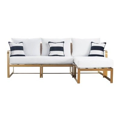 Mirabelle Outdoor Sectional - Gold - Adore Decor added by Chelsea Alysa