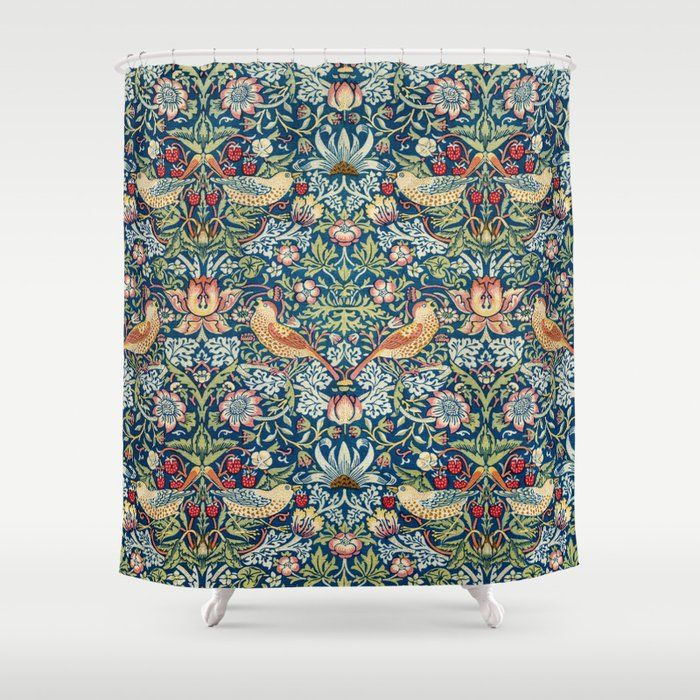 William Morris Strawberry Thief Shower Curtain by emidye20 added by Shannon Harvey