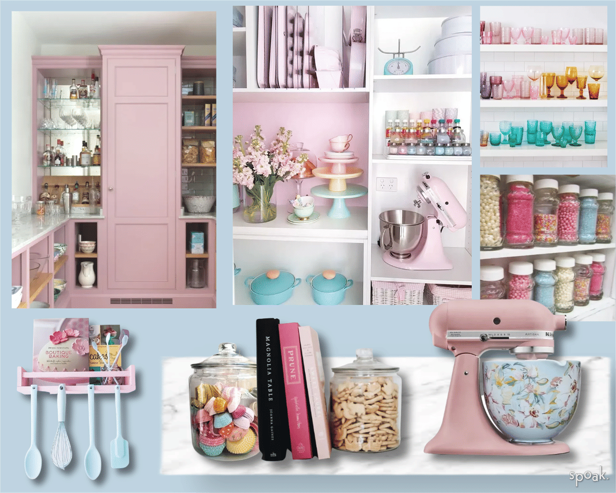 Pink Kitchen Ideas designed by Kaci Chesser McCombs