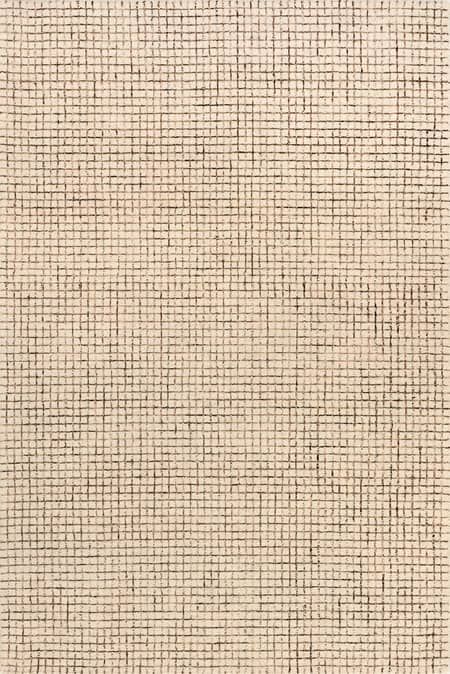 Cream Melrose Checked 8' x 10' Area Rug added by Jada Williams