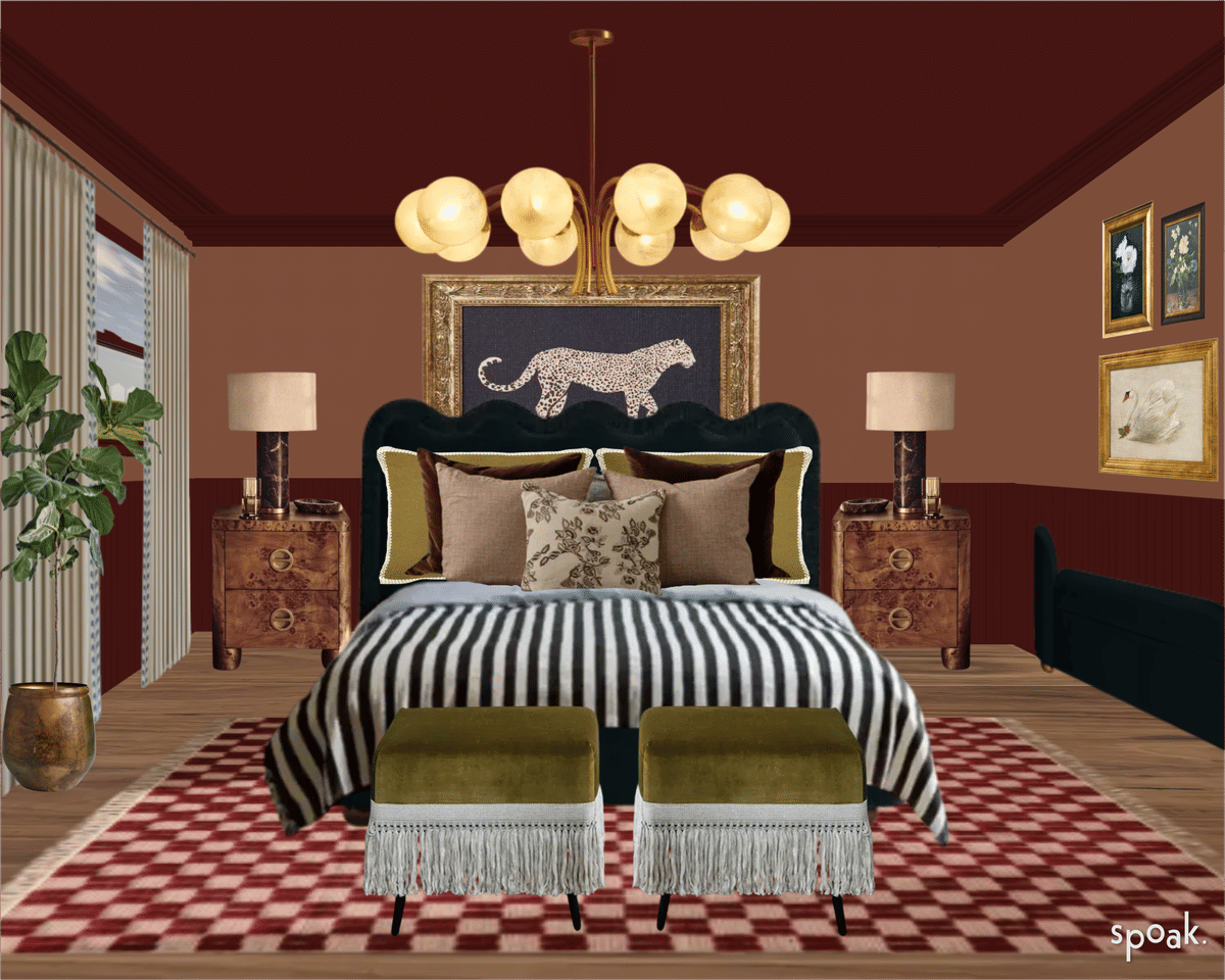 Brown Bedroom Inspo designed by Kailyn Cahanin