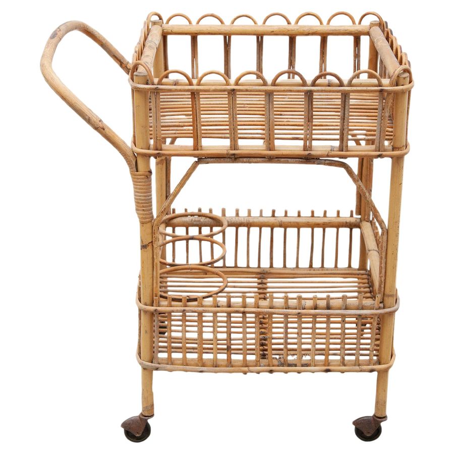 Bamboo Bar-Cart, 1950s, Italy added by Spoak Member