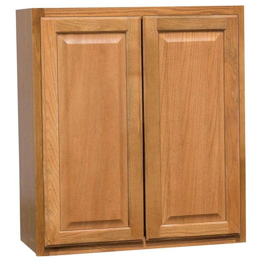 Hampton Bay Hampton Assembled 27x30x12 in. Wall Kitchen Cabinet in Medium Oak KW2730-MO - The Home Depot added by Kylie Pierpont
