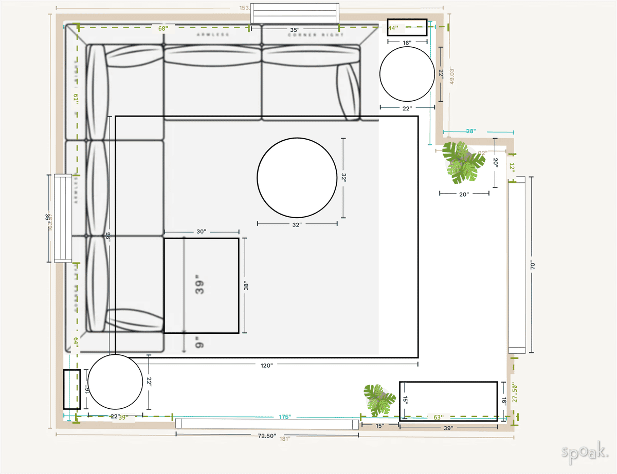 Bathroom Layout designed by karen silveira