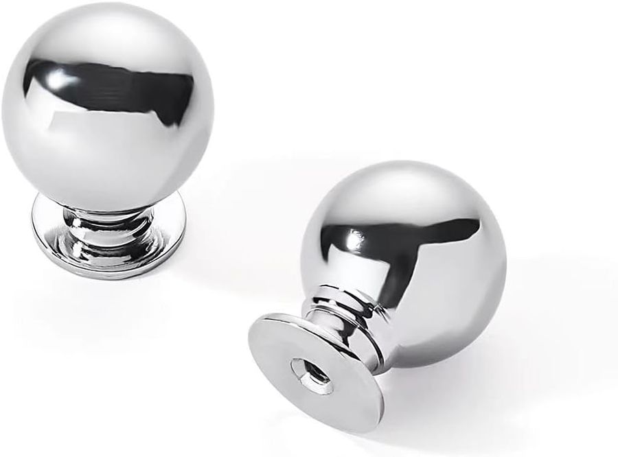 10 Pack 1 Inch Vintage Ball Polished Chrome Cabinet Knobs Kitchen Cabinet Hardware Drawer Knobs Pulls for Drawers. added by Rim Berradi
