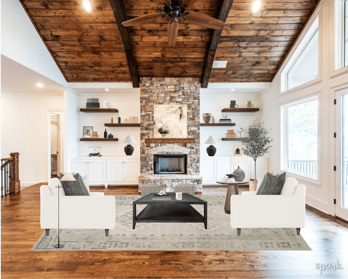 Farmhouse Living Room Ideas designed by ali mcsweeney