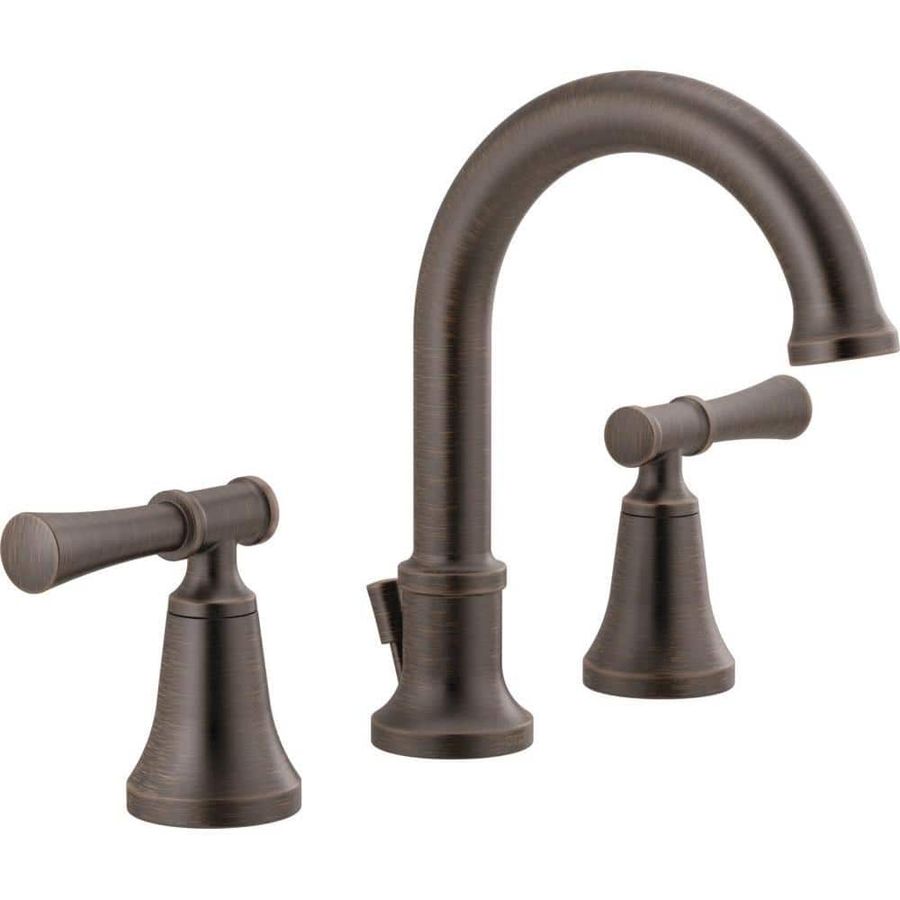 Delta Chamberlain 8 in. Widespread 2-Handle Bathroom Faucet in Venetian Bronze 35747LF-RB - The Home Depot added by Cornelia Spiske