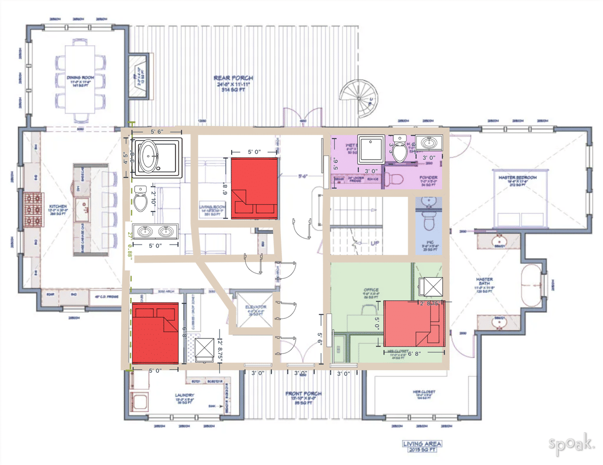 Two Story House Layout designed by mandy livingston