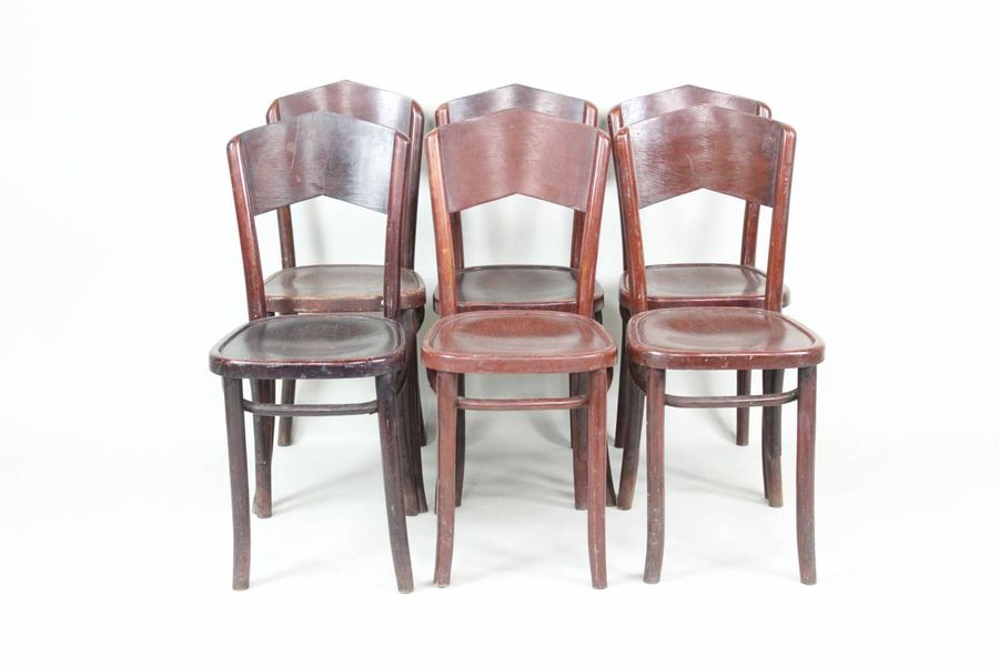 (27) Set Of 6 Thonet Bent Wood Cafe Bistro Chairs - Apr 13, 2024 | Public Sale In Ny added by Madelynn Furlong