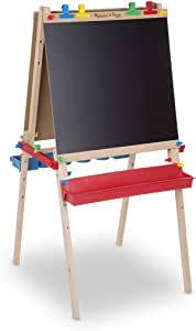 Melissa & Doug Deluxe Standing Art Easel - Dry-Erase Board, Chalkboard, Paper Roller added by Spoak Member