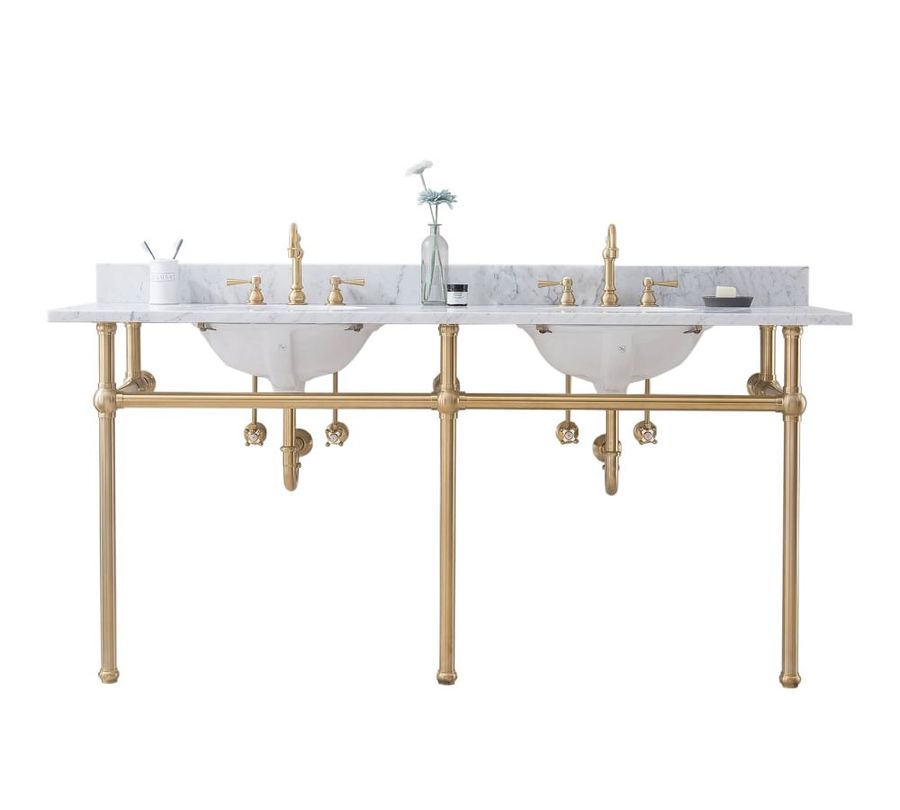 72 Marble Top Double Sink Vanity added by Jasmine Fitzgerald