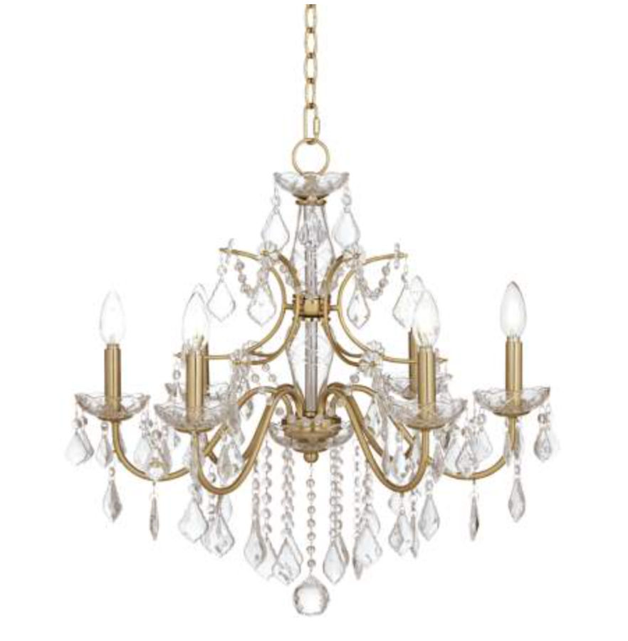 Magrite 26 1/2" Wide Gold 6-Light Chandelier | www.lampsplus.com added by Rxchel Abrahams