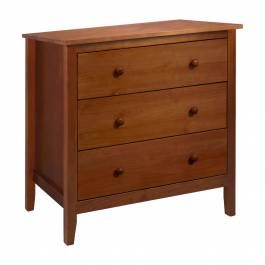 Solid Wood Easy Pieces Solid Pine Three Drawer Chest - Pecan - Adeptus 77224 added by Spoak Member