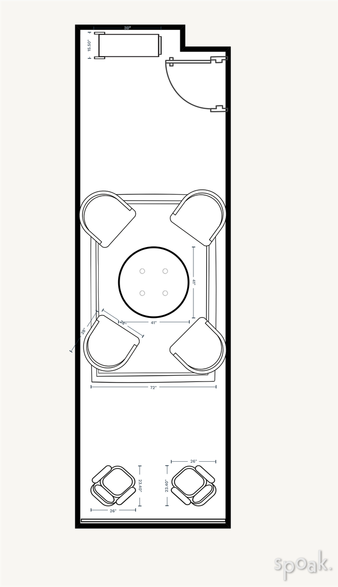 Bedroom Layout designed by FLORENCIA C