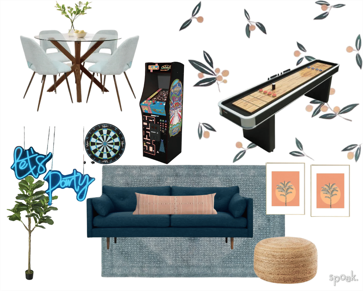 Game Room Inspiration designed by Channing Nichols