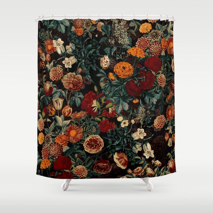 EXOTIC GARDEN - NIGHT XXI Shower Curtain by Burcu Korkmazyurek added by Laura Vince