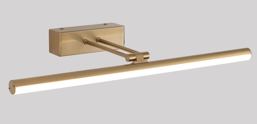 HOWMZON Wireless Picture Light, Battery Picture Light with Remote, 16" Art Light for Paintings, Rechargeable Picture Light for Wall Gallery Portrait Artwork (Brass added by Elevated by Elise LLC