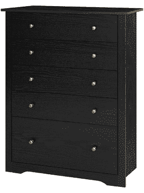 5 drawer black dresser  added by Rachel Long