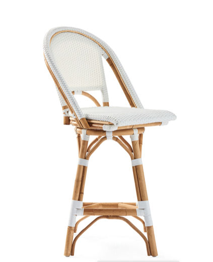 S&L Riviera Rattan Counter Stool - Swivel added by Mary Kate Blum