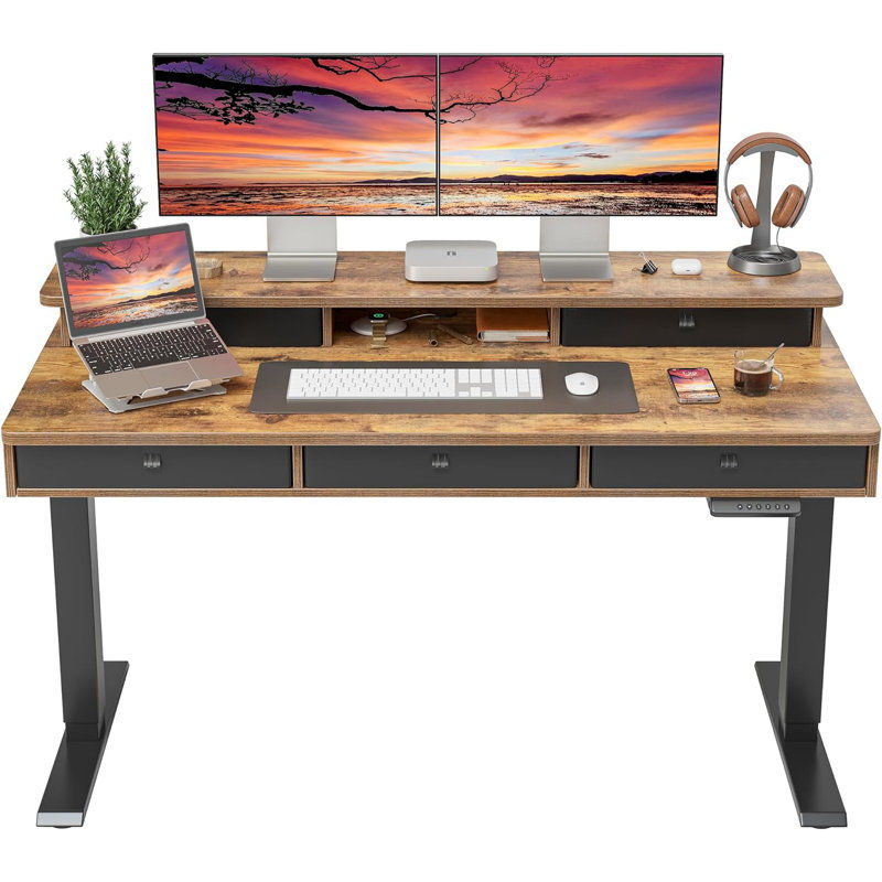 Schwenk 47.4'' W Height Adjustable Rectangle Standing Desk added by sallie tyler