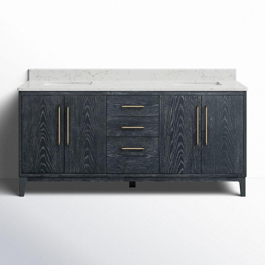 Birch Lane™ Langosta 72 Free Standing Double Bathroom Vanity with Top & Reviews | Birch Lane added by HELEN SALGADO