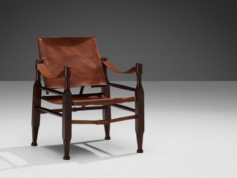 Safari Armchair in Natural Cognac Leather added by Umi Daubendeck