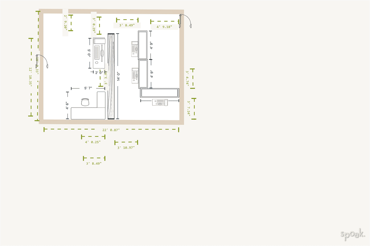 Office Plan designed by Bryant Hamai