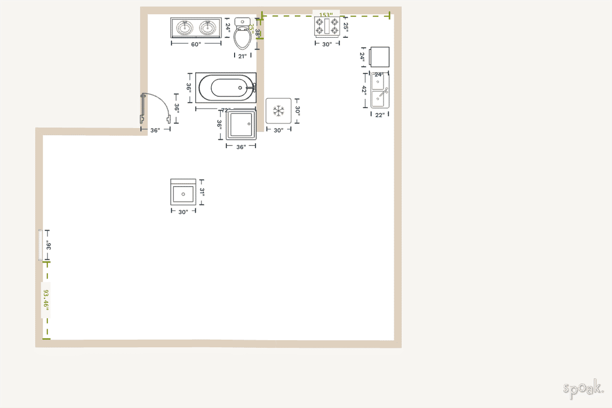 Apartment Floor Plan designed by karen marin