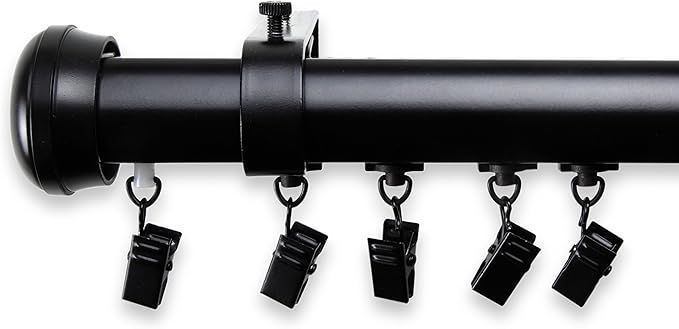 A&F Rod Decor - Alloy Cordless Traverse Rod 86-120 inch - Black added by Holly Kamstra