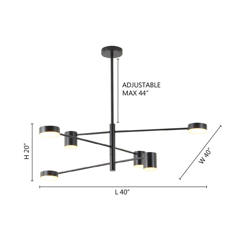 Peebles 6-Light 3-Tier Black Chandelier added by Naomi Brown