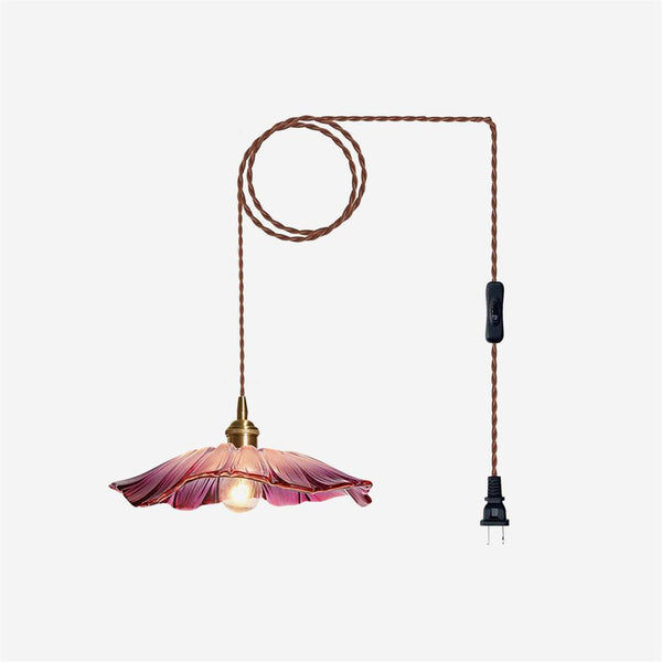 Flower Glass Plug In Pendant Lamp added by Sarah Khan