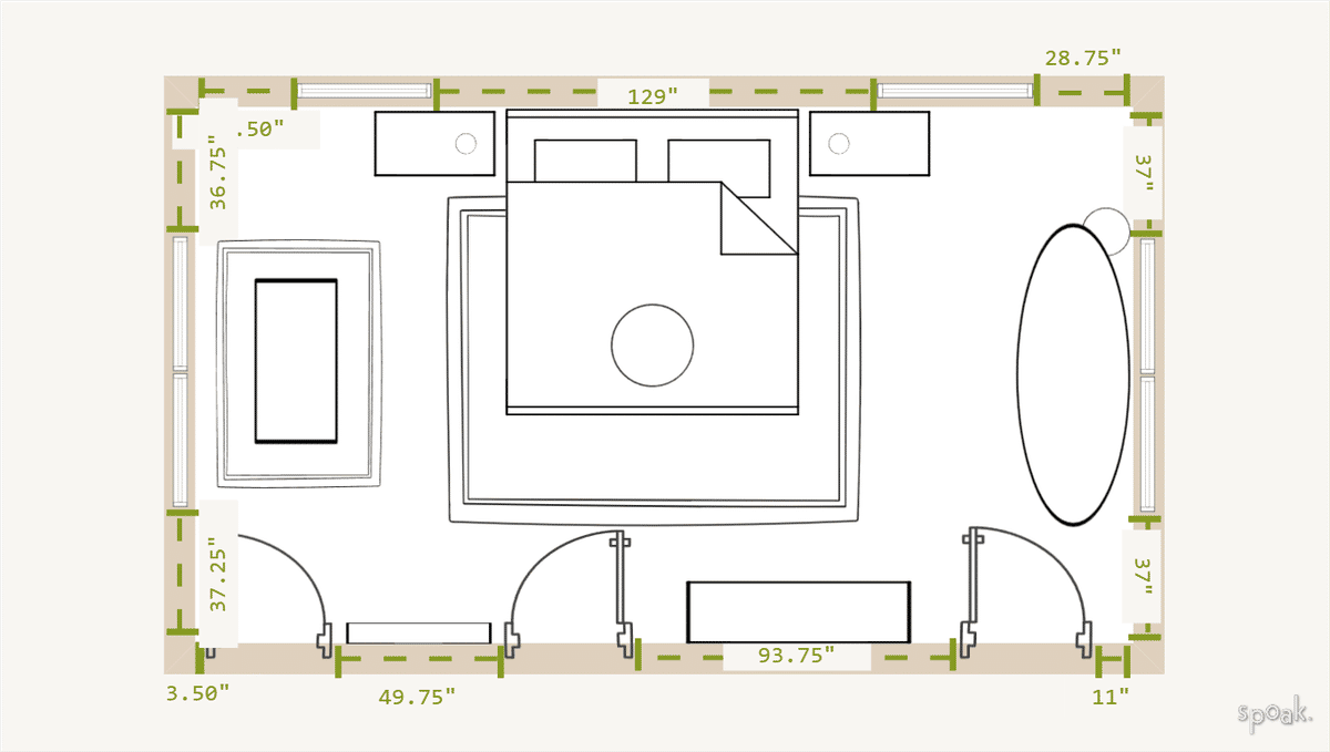 Bedroom Layout designed by Karleigh Miller