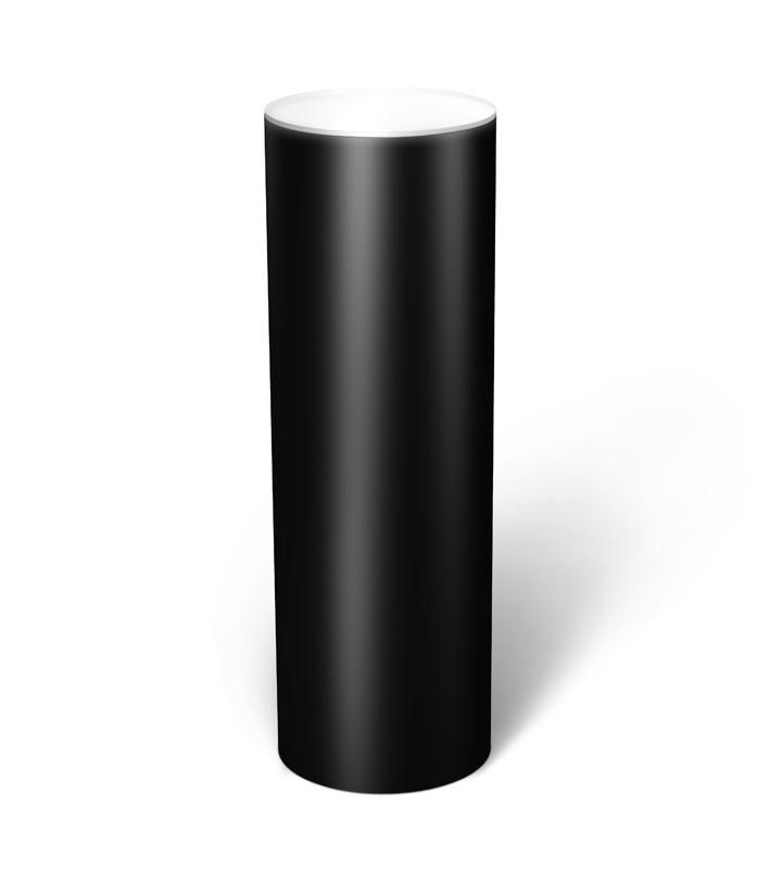 Black Laminate Cylinder Pedestal with Ambient Light added by Jasmine Fitzgerald