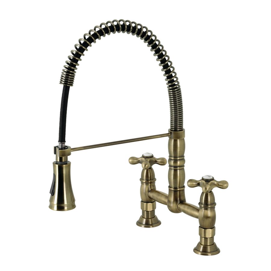 Kingston Brass Heritage GS1273AX Two-Handle 2-Hole Deck Mount Pull-Down Sprayer Kitch added by Amelia Kovalk