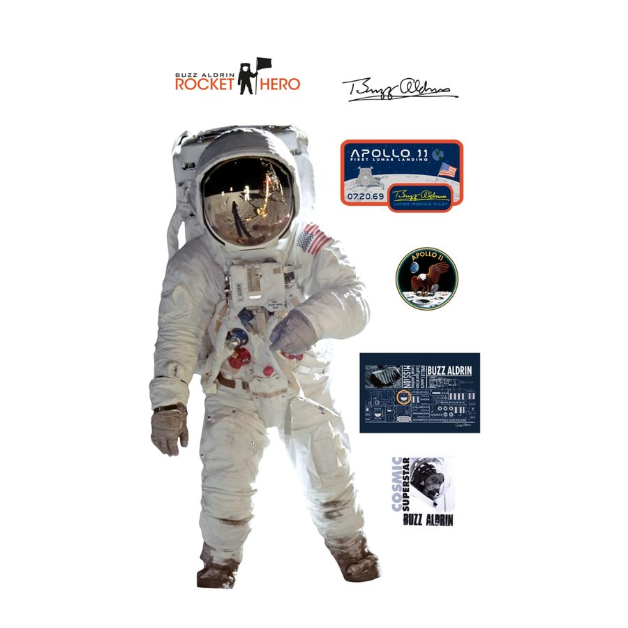 Buzz Aldrin Astronaut - Removable Adhesive Decal added by Malyssa Acton