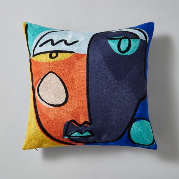 Elements Crewel Work Face Cushion added by Zoom Inns