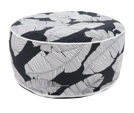 Bayou Breeze Eugene Tropical Leaf Design Outdoor Ottoman added by Jen Petrosino