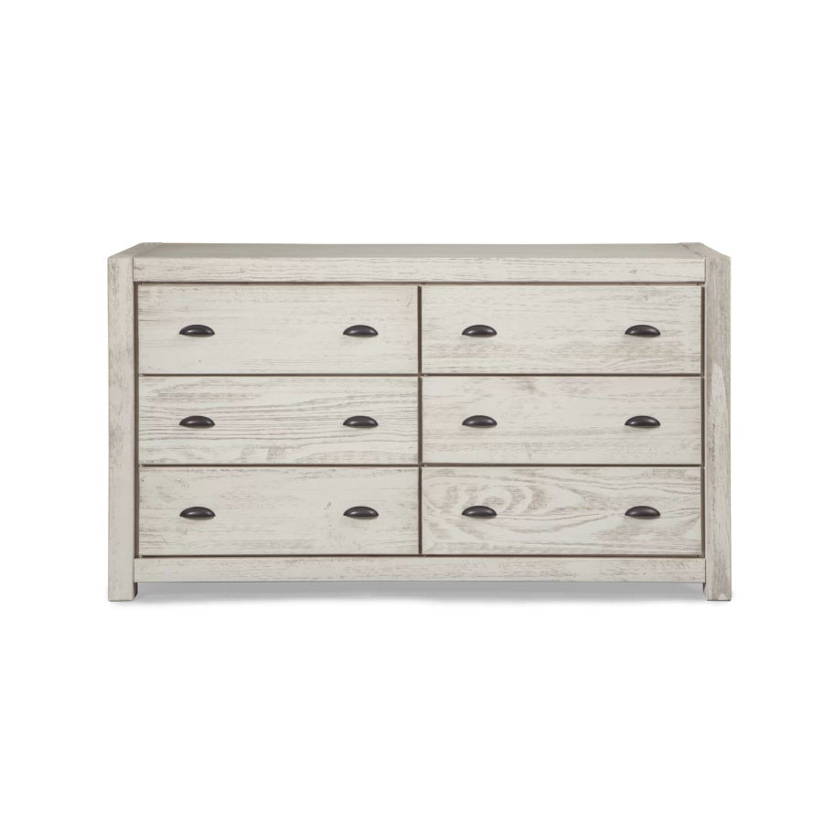 Montauk 6 Drawer 59.5" W Solid Wood Double Dresser added by barbara diaz