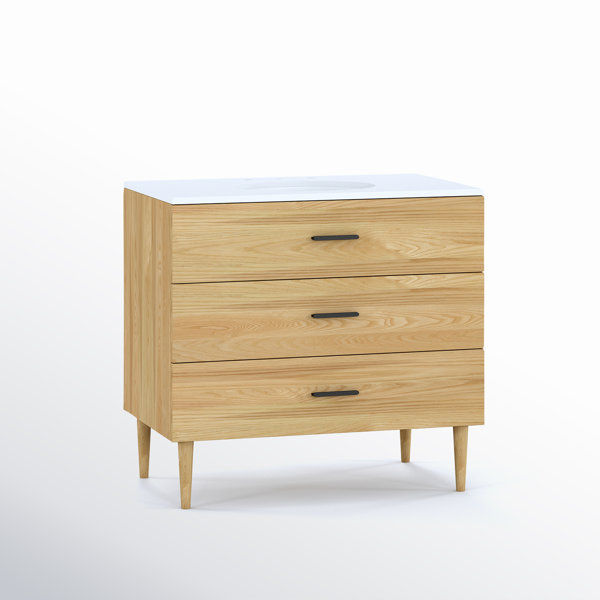 Boyle 36'' Single Bathroom Vanity with Quartz Top added by Krista Kolley