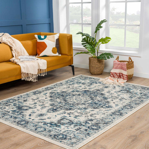 Dunnes Power Loom Performance Blue Rug added by Where The Heart Is Designs